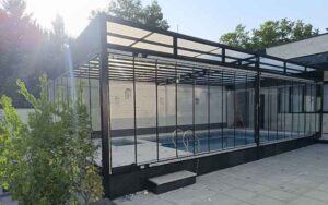 نواع مدل تراس شیشه‌ای: فریم‌لس، ریلی، تاشو (آکاردئونی)، گیوتینی و دوجداره